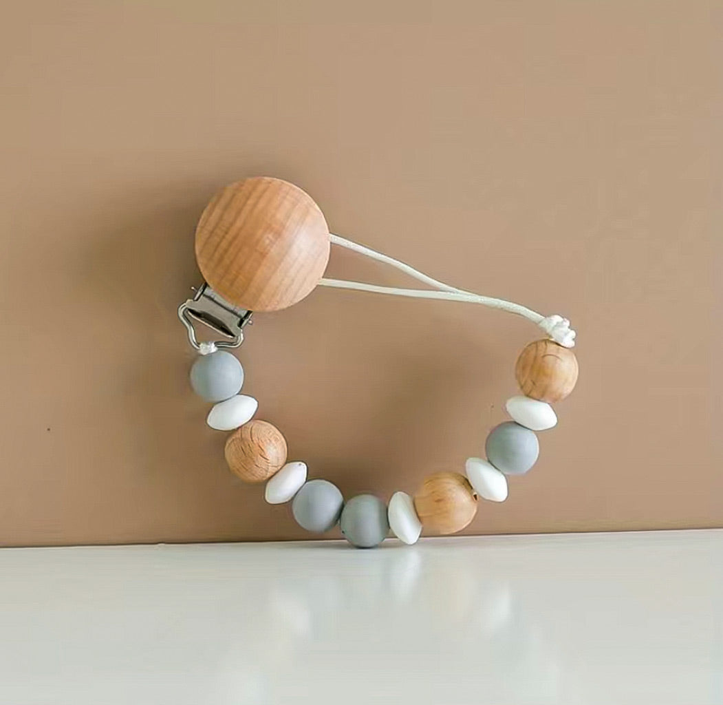 Custom Laser Engraved - Baby Silicone Pacifier Clip - Engravefied