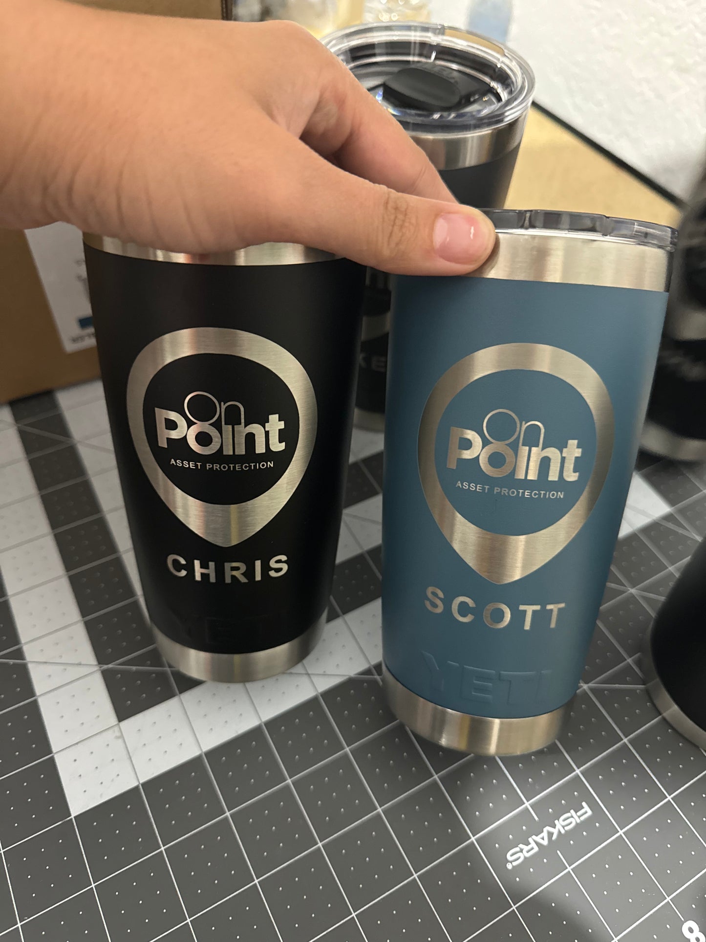 On Point custom tumbler