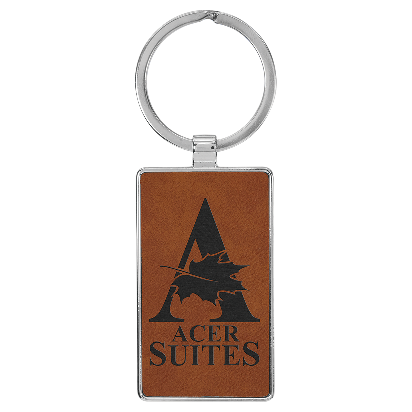 Personalized Leatherette Keychain