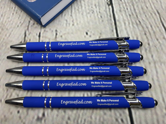 Custom Laser Engraved Soft Touch Metal Pens - Personalized Gifts and Promotional Items | Engravefied